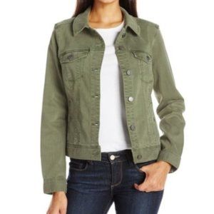 Liverpool Army Green Temma Denim Jacket 